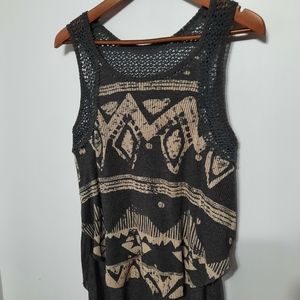 Grey and Beige Open Sided Cami